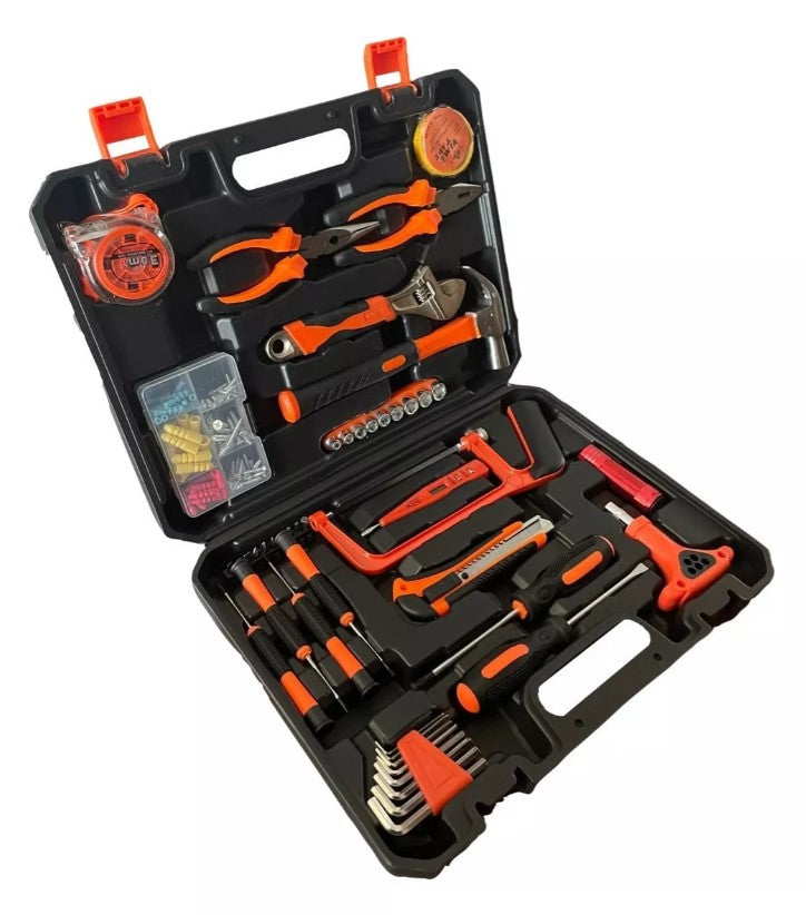 🧰🔧 Set de 150 Piezas de Herramientas Manuales ⚒️🏠