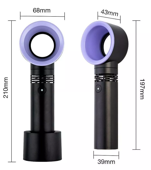 Mini ventilador secador de pestañas