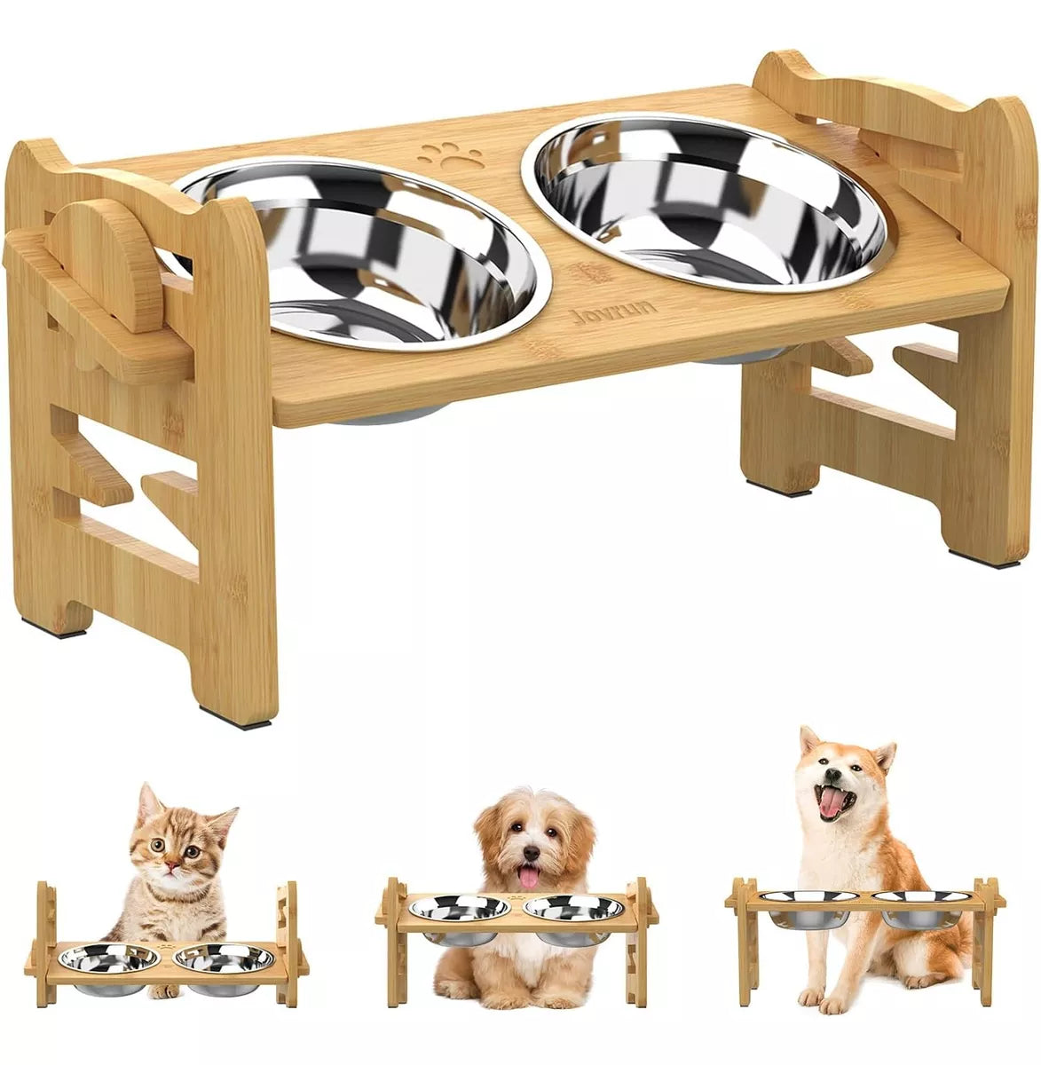 Bebedero - Comida Elevado para Perro y Gatos