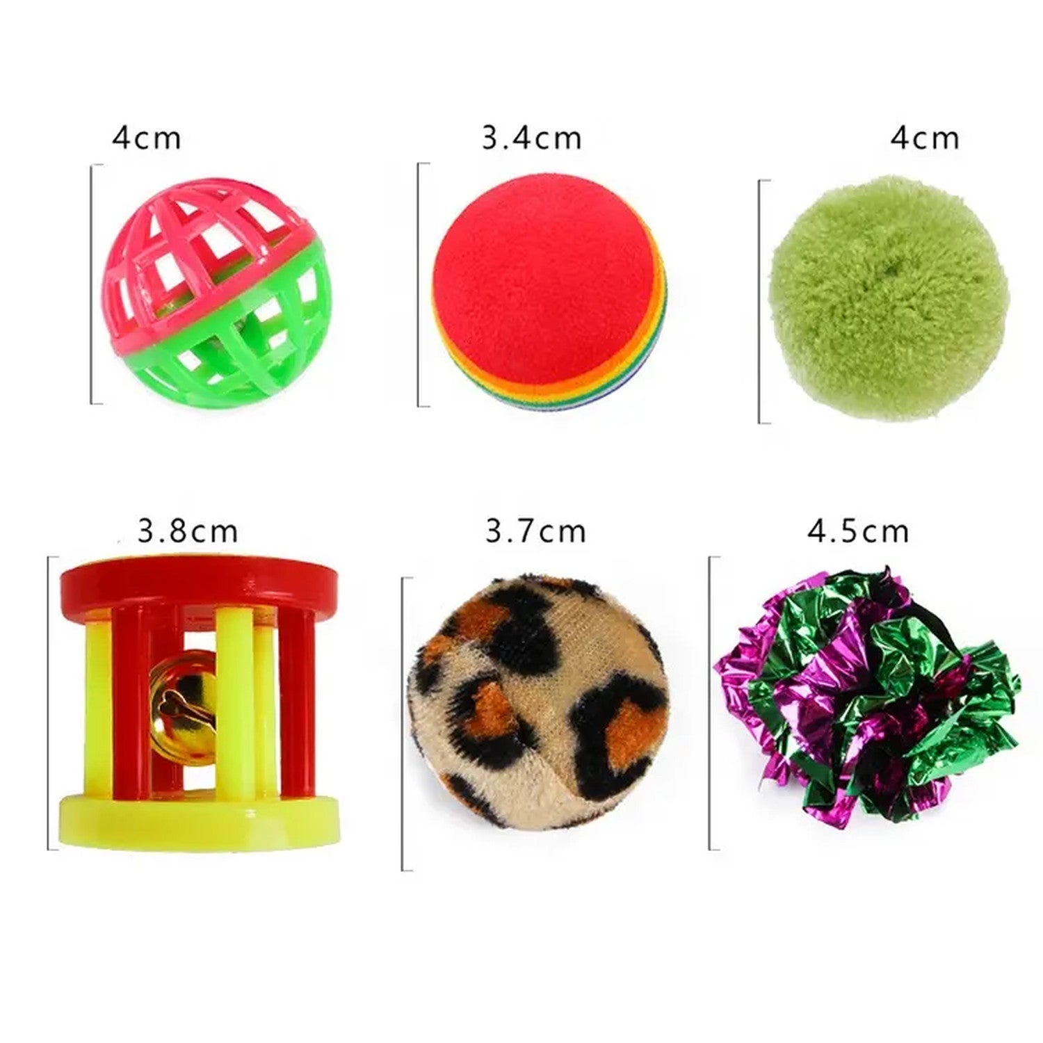 21 Piezas de Juguetes para Gatitos Surtidos