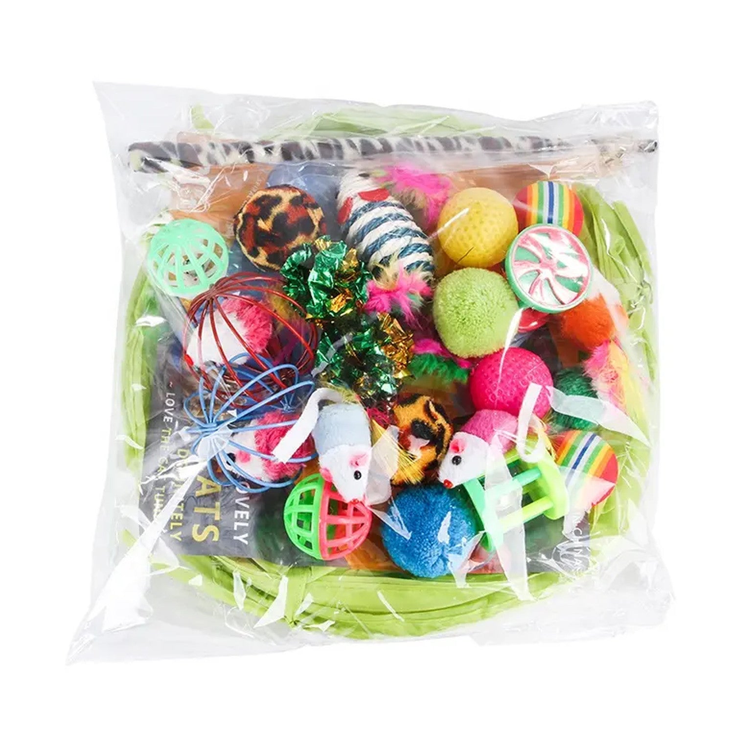 21 Piezas de Juguetes para Gatitos Surtidos