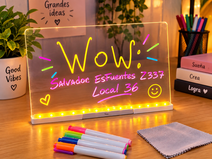 ✨ PIZARRA LED ACRÍLICA ✨