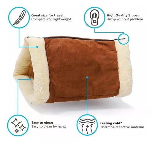 Alfombra y Cama Tubular para Gatos